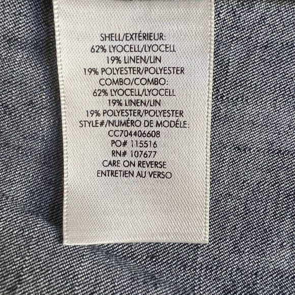 Alice + Olivia Two Tone Blue Chambray Shorts - Picture 7 of 7